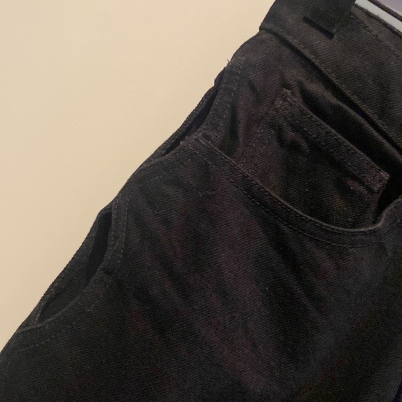 BNWT Zara Straight Fit Cut Out High Waist Black Jeans - Picture 7 of 14